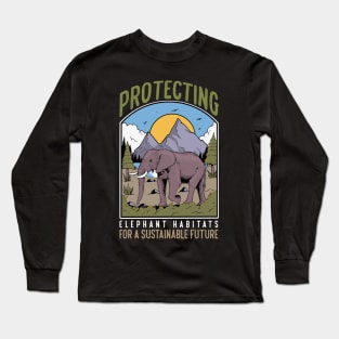 Save Elephants Long Sleeve T-Shirt